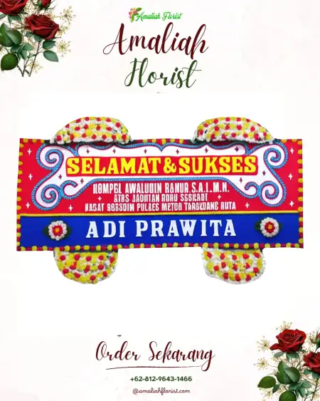 Papan Bunga Ucapan Selamat Sedarat